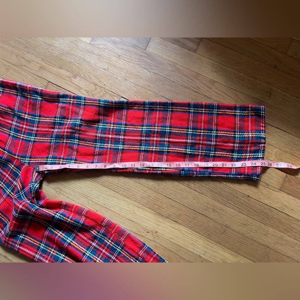 Late 60s 70s Vintage Red Plaid Pants - Picture 9 of 9